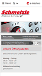 Mobile Screenshot of elektro-schmelzle.de